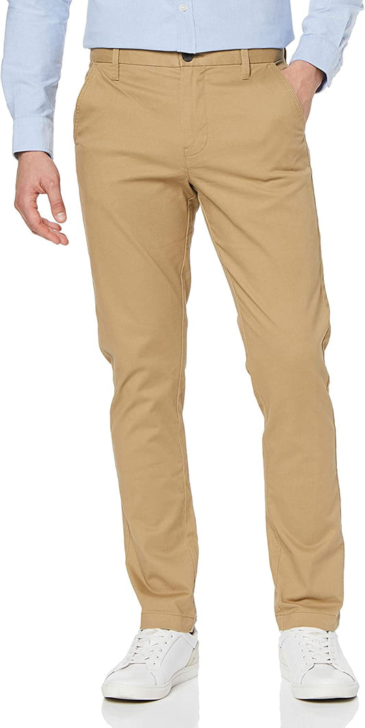 Beige Cotton Chinos