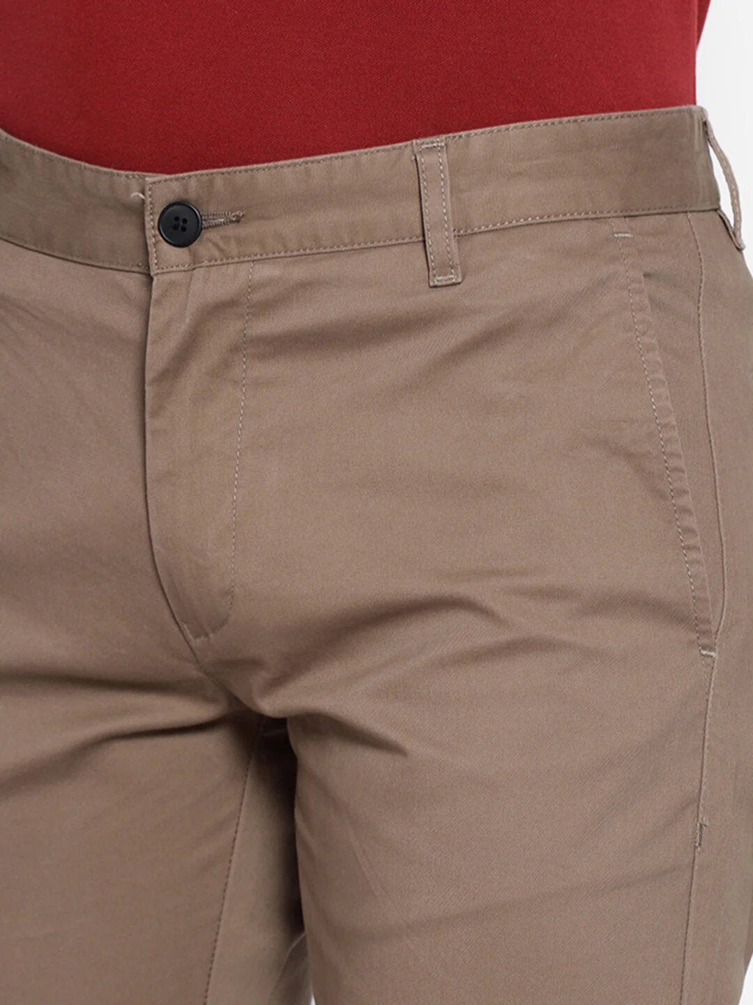 Premium Dark Beige Cotton Chinos