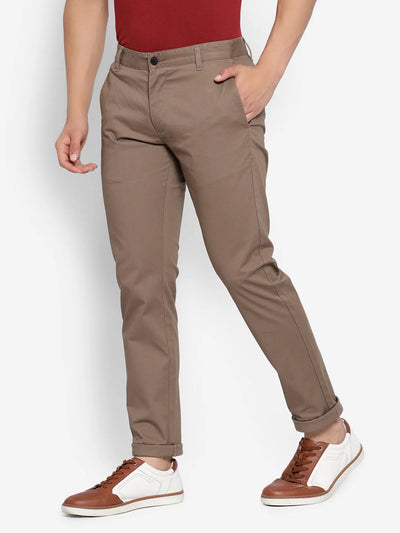 Premium Dark Beige Cotton Chinos