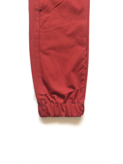 Red 6 Pocket Cotton Cargo Trouser