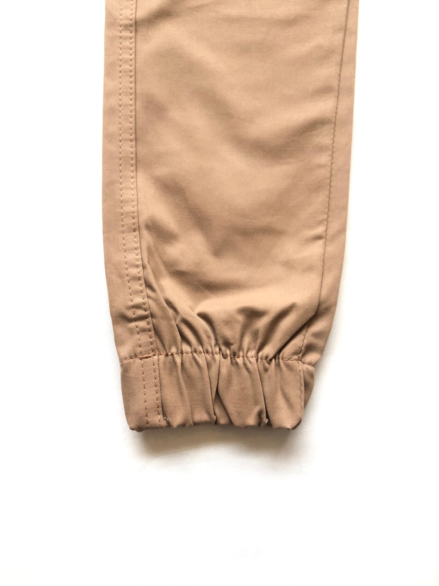 Light Pink Men Cotton Cargo Trouser